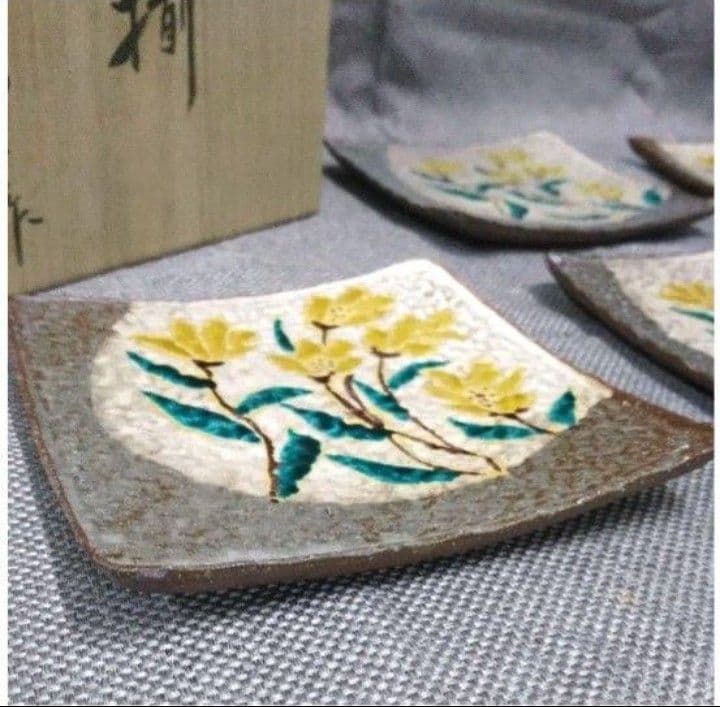 九谷焼 徳山窯 皿揃