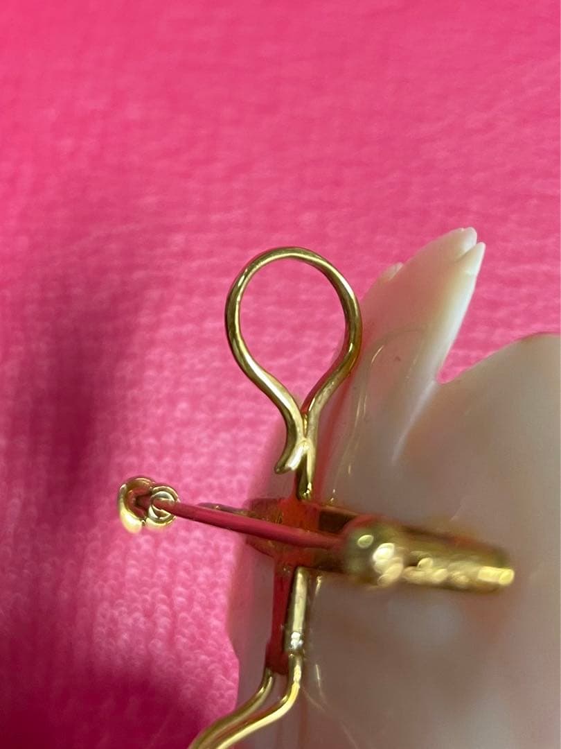 ブローチ  兼用  淡水パールとシェルのネックレス