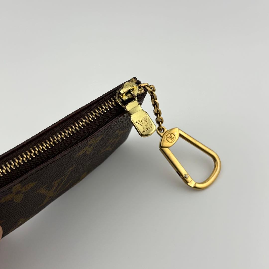 【美品】ルイヴィトン　ポシェット・クレ　モノグラム　ケース　ブラウン　茶