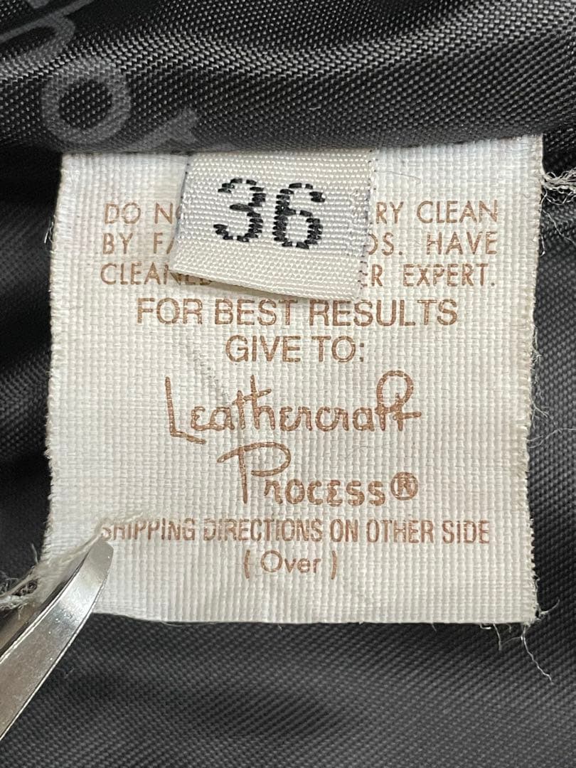 Schottシングルライダースジャケット 641黒　米国製本革(美品) 36