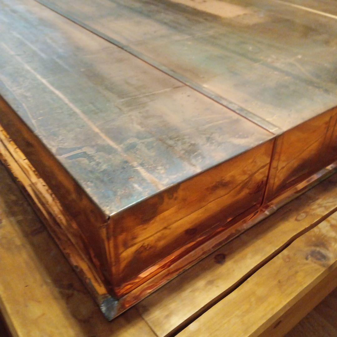 銅板張り 囲炉裏枠 木製 フロア埋め込み用 古民家部材