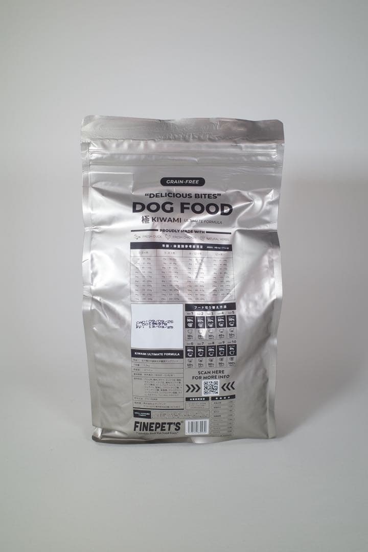 FINEPET'S KIWAMI ドッグフード 1.5kg (3袋セット)