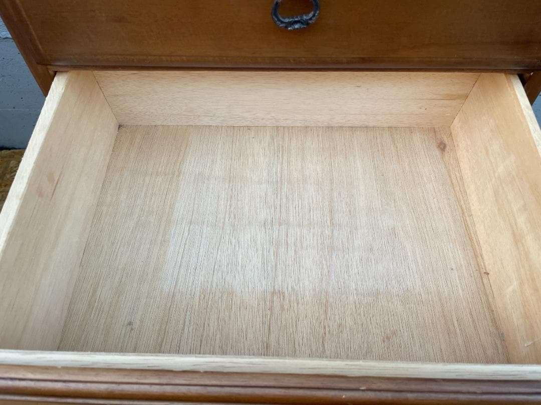 ★ 古家具 昭和レトロ チェスト ミラー 扉 付 ジュエリーボックス 引き出し