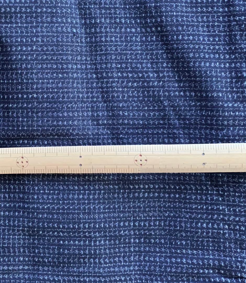 藍染　古布　絣　長着　木綿　上等
