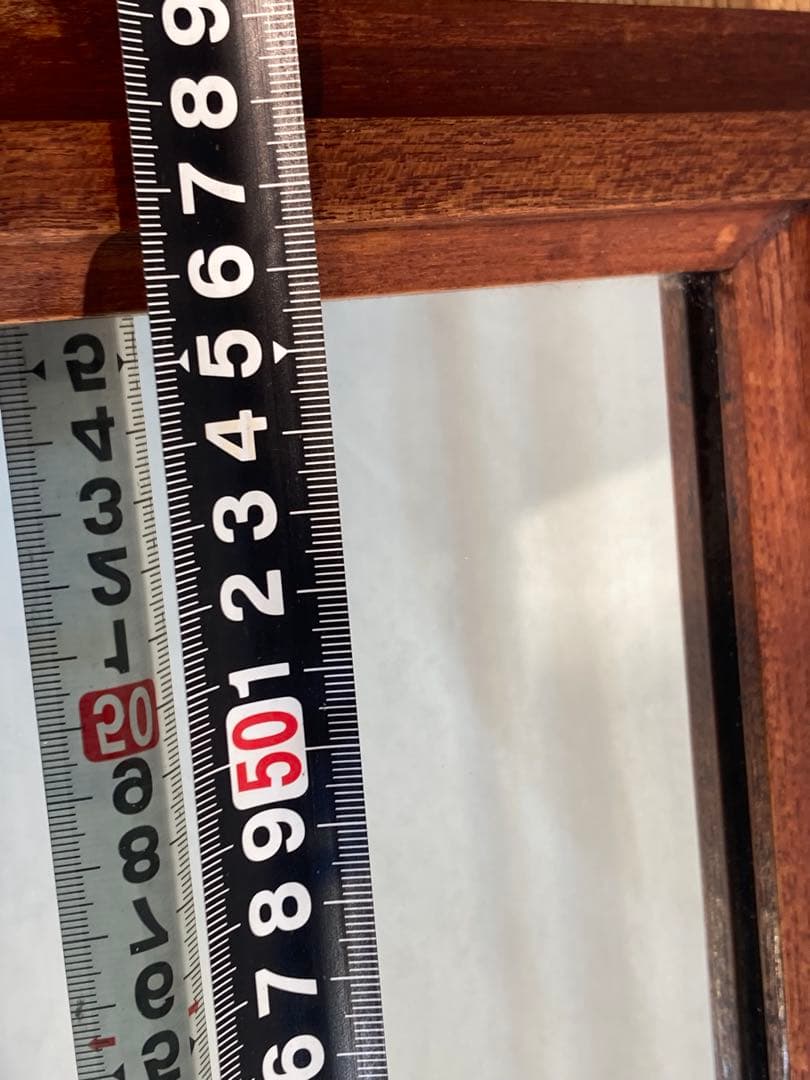 大型木製ミラー 1010×630 木枠 レトロ ビンテージ アンティーク サロン