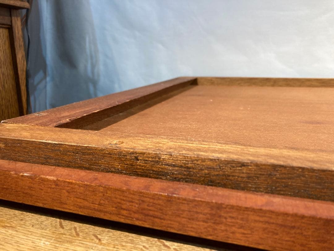 大型木製ミラー 1010×630 木枠 レトロ ビンテージ アンティーク サロン