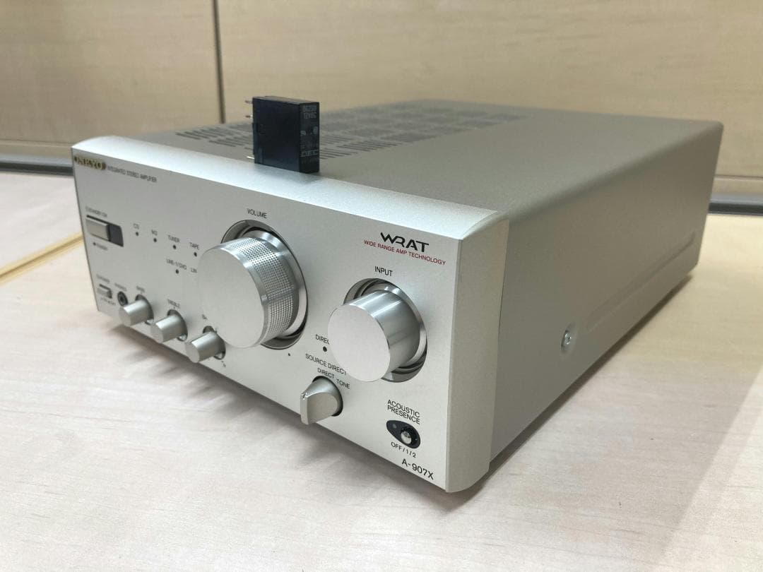 ★整備済み★ONKYO　A-907X　SPリレー交換済み　上級機　取説　上美品④