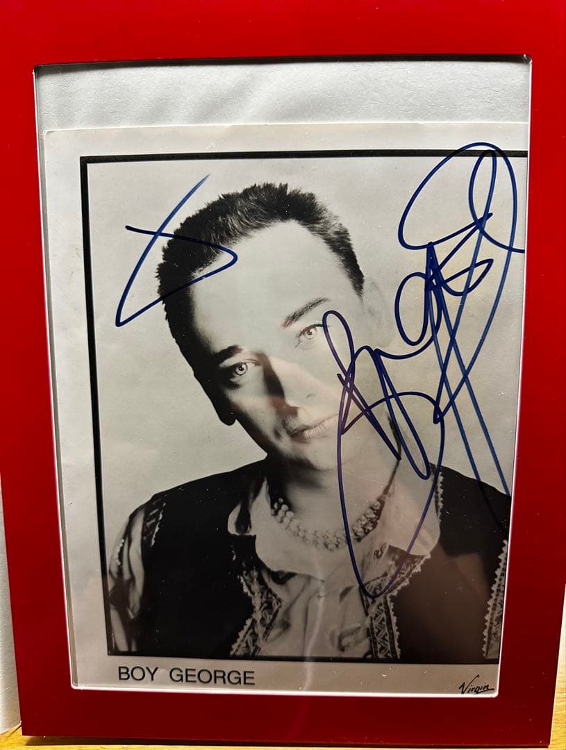 Boy e ボーイジョージ　サイン　ポスター　最終価格