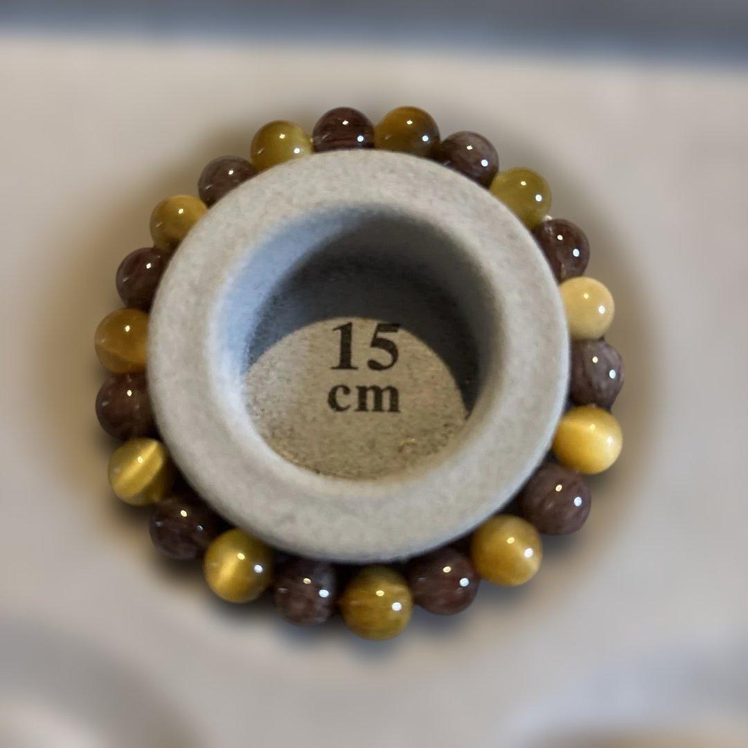 綺麗！赤ルチルたんとゴールドタイガーアイ！ズーンと来る！