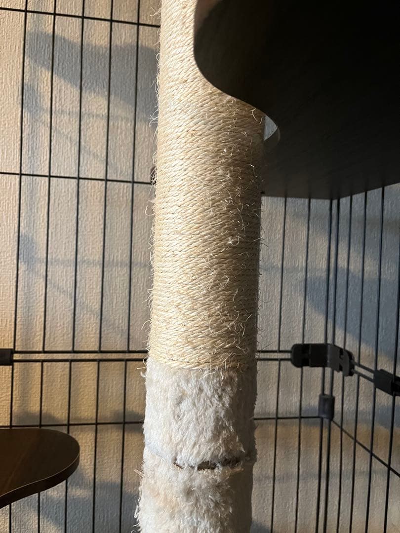 ブラウン 3段キャットケージ