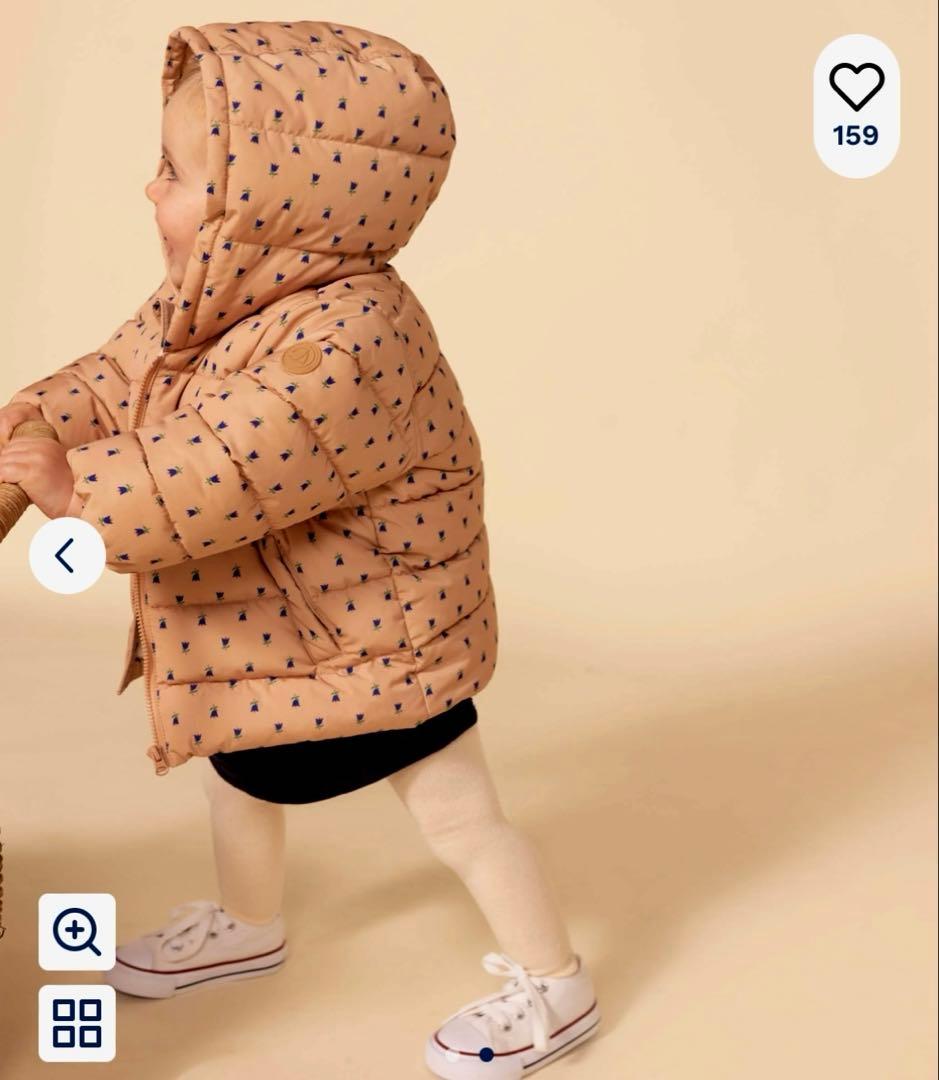 プチバトー　フード付きダウン