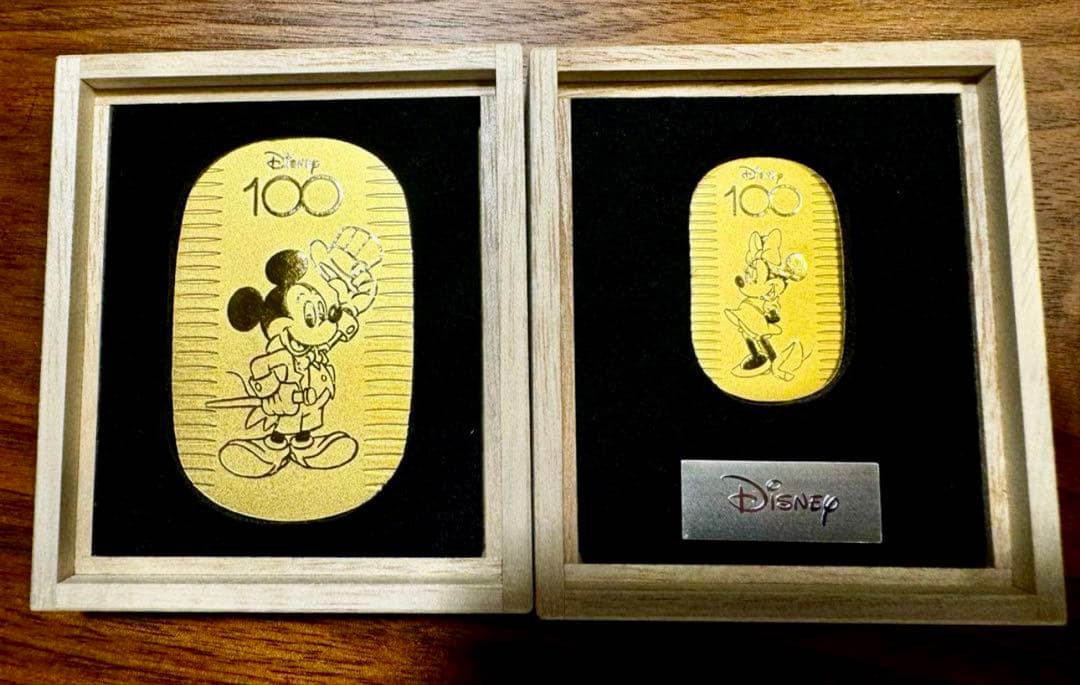 【wflame】Disney100周年記念限定小判純金30g＋10gセット