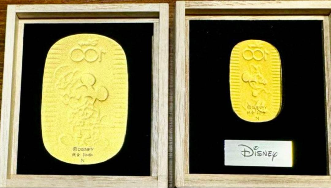 【wflame】Disney100周年記念限定小判純金30g＋10gセット