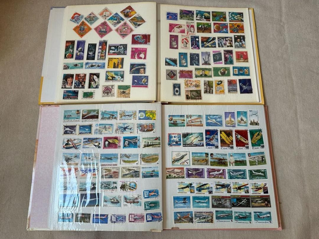 【美品】⭐️外国切手　世界の切手　11冊まとめ　使用済み　アルバム付き