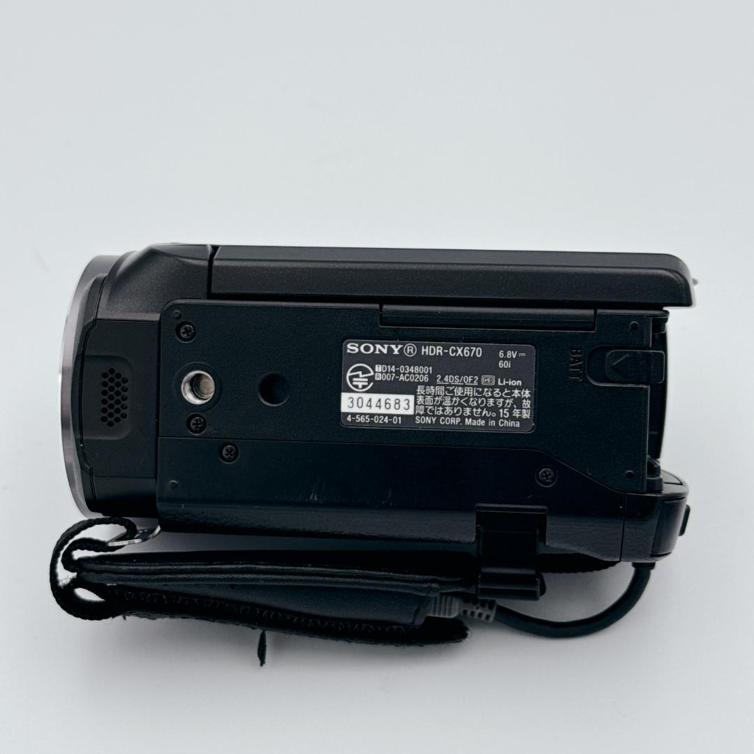【美品】SONY ハンディカム ビデオカメラ HDR-CX670 ブラック