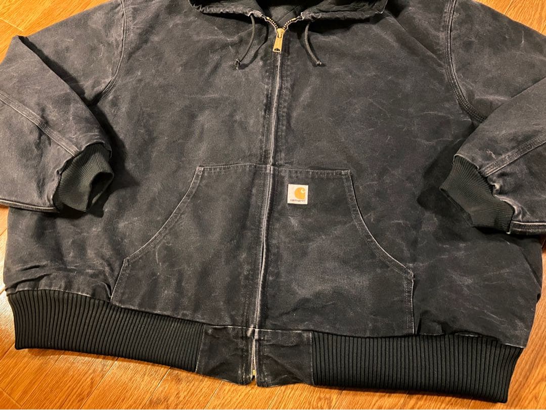 【極上フェード】00s Carhartt ブラック アクティブジャケット 5XL