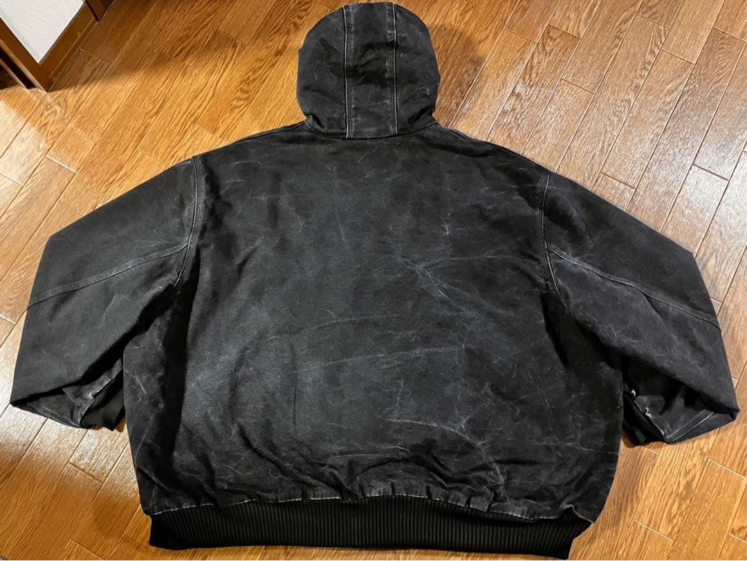 【極上フェード】00s Carhartt ブラック アクティブジャケット 5XL