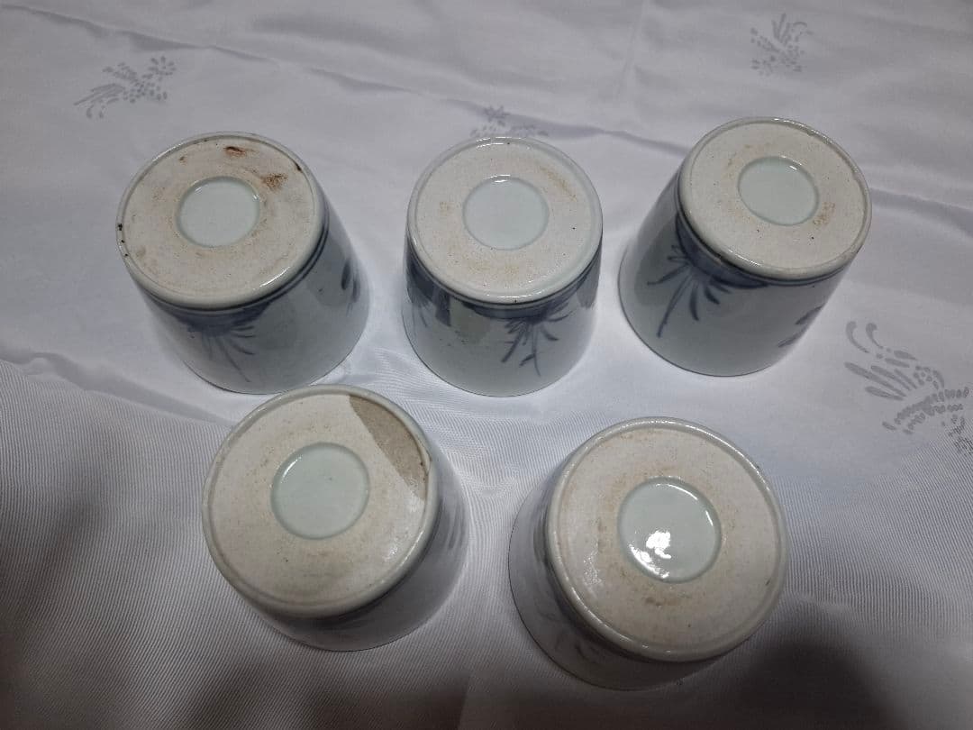 古伊万里　蕎麦猪口 　5客セット