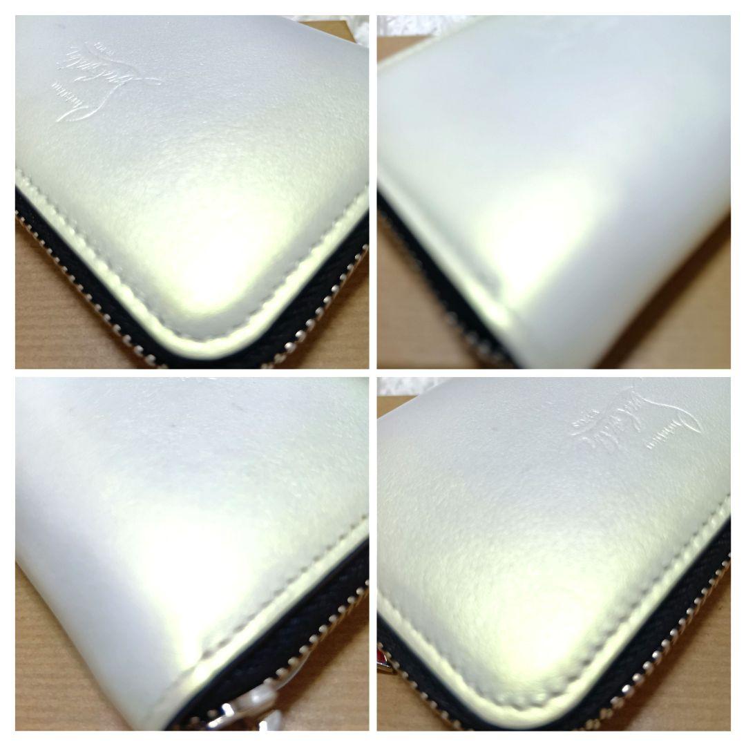 極美品　クリスチャンルブタン　小銭入れ　パネトーネ　オフホワイト　付属品完備