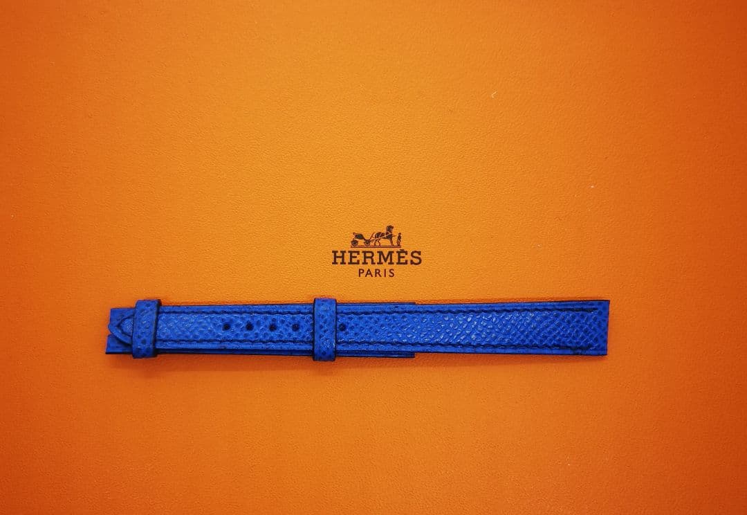 新品未使用 エルメス 腕時計 純正ベルト ブルー