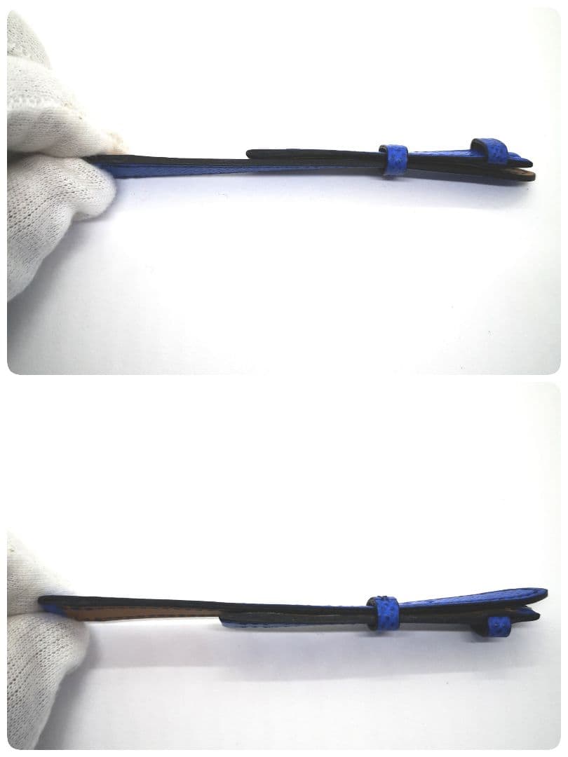 新品未使用 エルメス 腕時計 純正ベルト ブルー