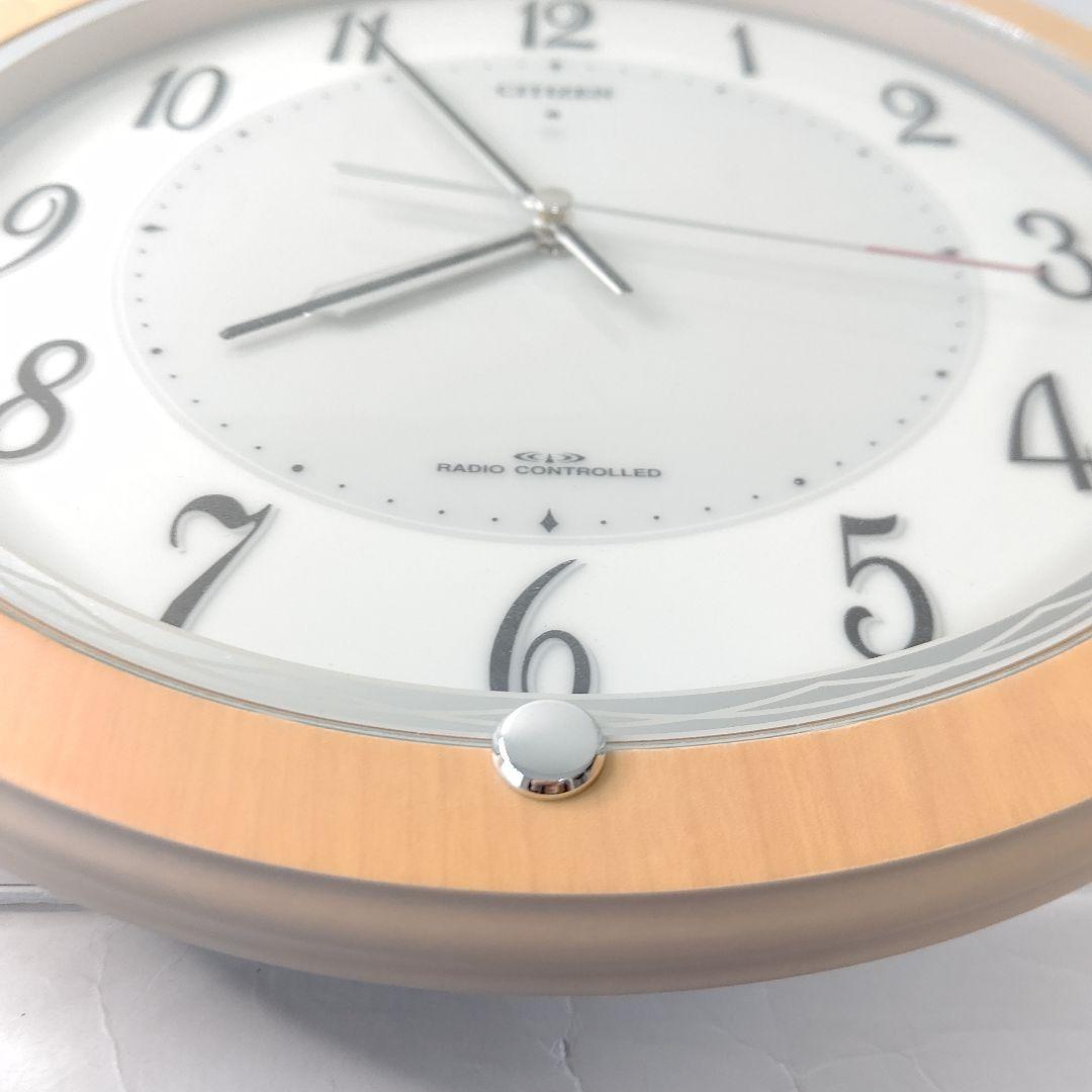 美品　シチズン　リズム　電波　ソーラー　掛け時計　サイレント秒針　クロック