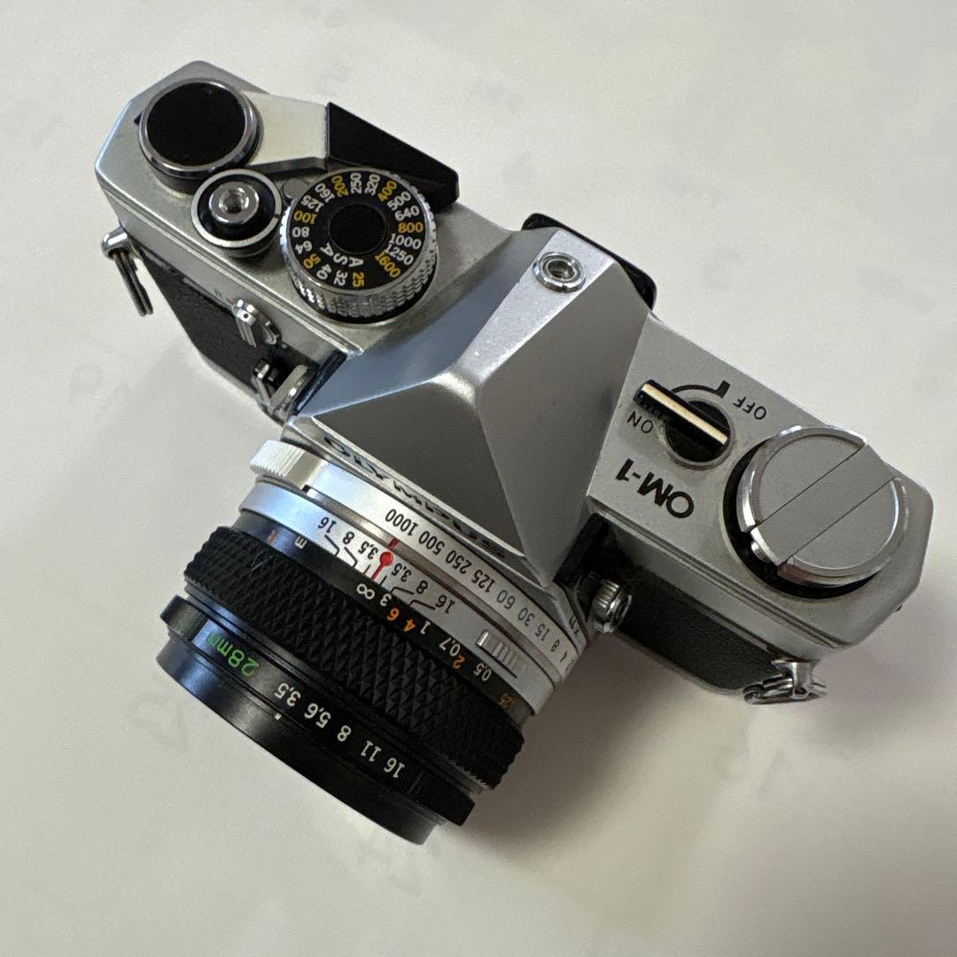 OLYMPUS OM-1 一眼レフカメラ　28ミリF3.5 付ジャンク