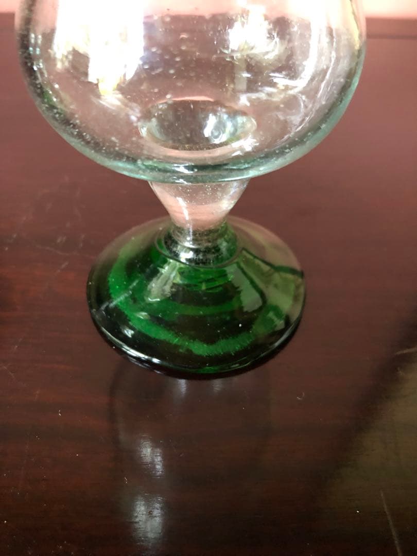 蔵にあった古いガラスコップ2客