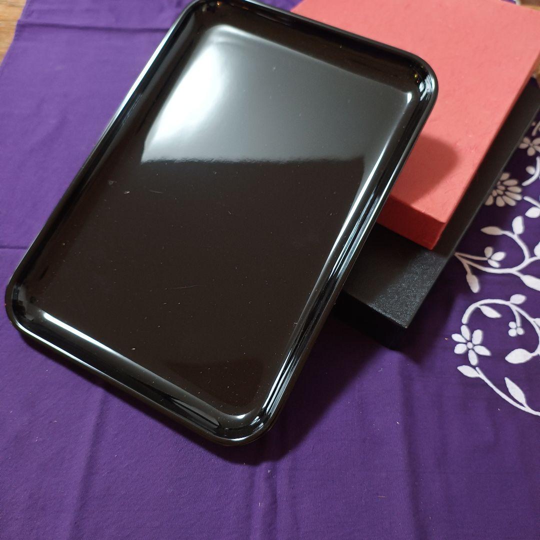 高岡漆器 漆塗り黒膳 9号