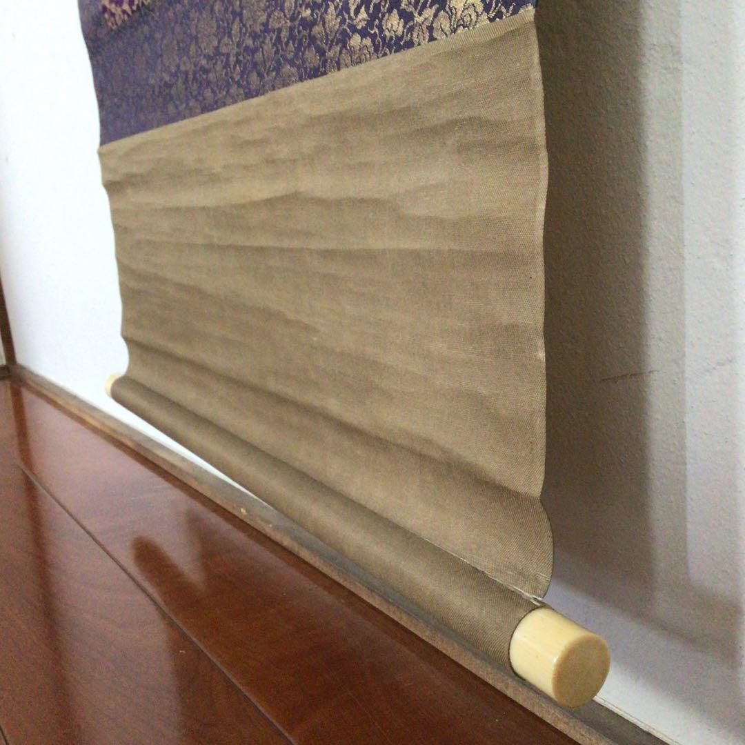 No2196  掛軸　西村芳園　唐人糸繰図　合箱　日本画　古美術　時代　送料無料