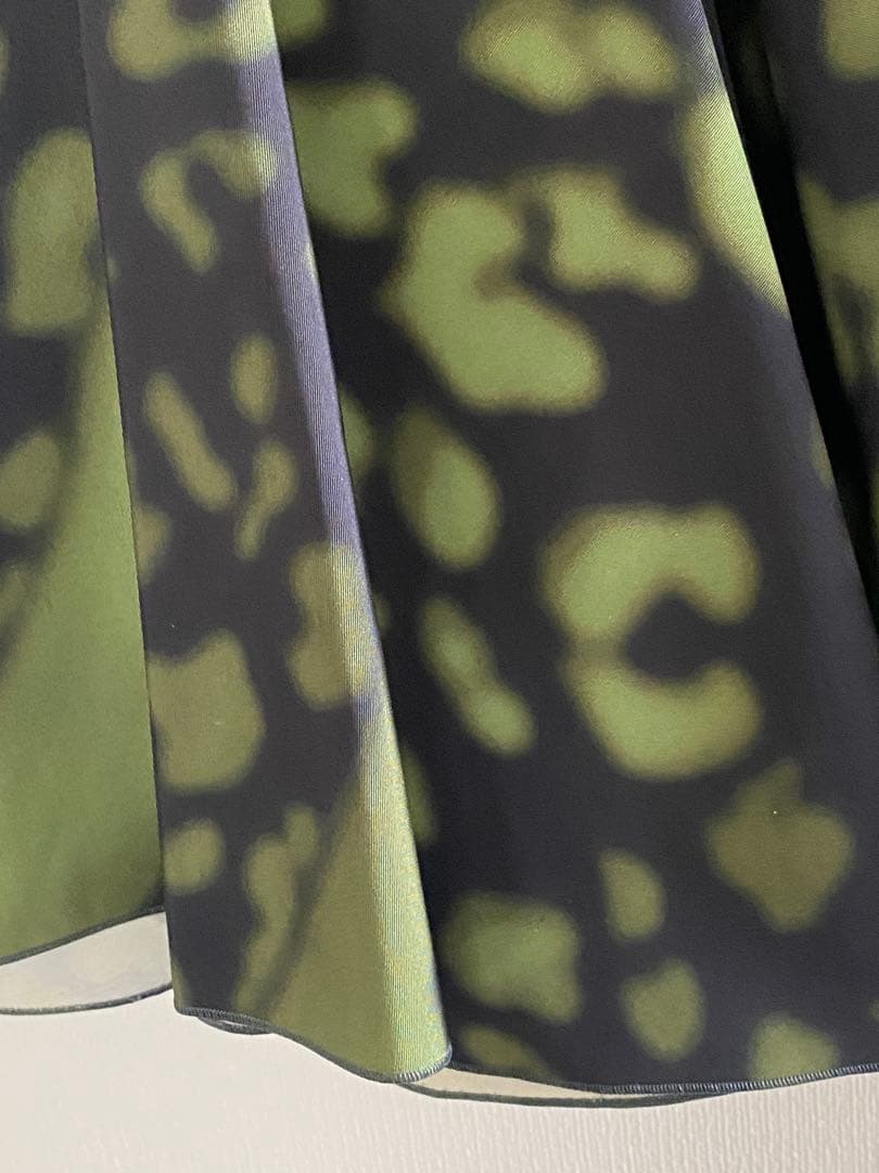 PRADA ヒョウ柄 フレアスカート