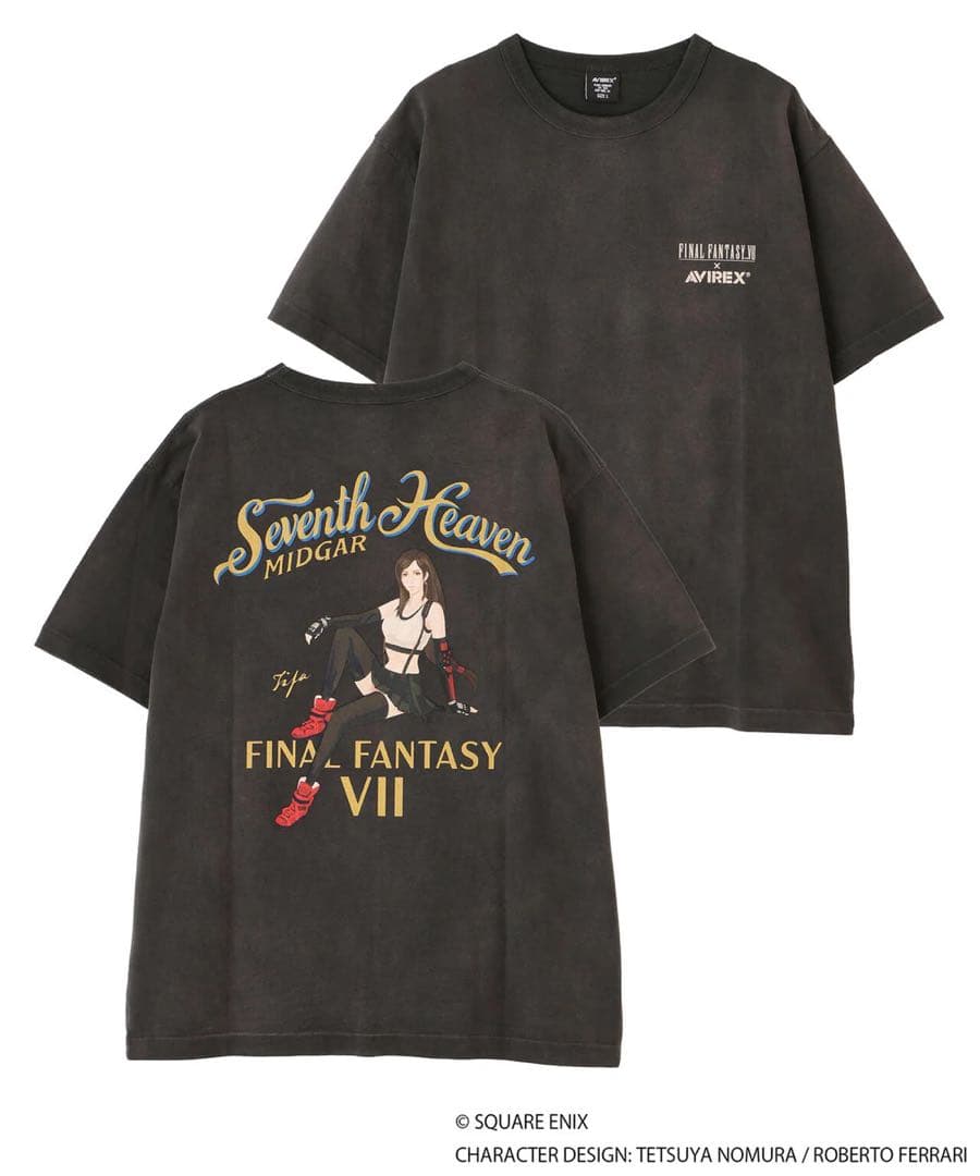 【XL】AVIREX × FINAL FANTASY VII ティファ Tシャツ
