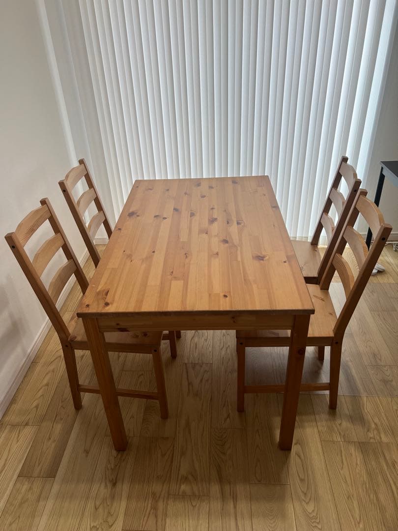 引き取り限定　IKEA ダイニングテーブルセット　ヨックモックJOKKMOKK