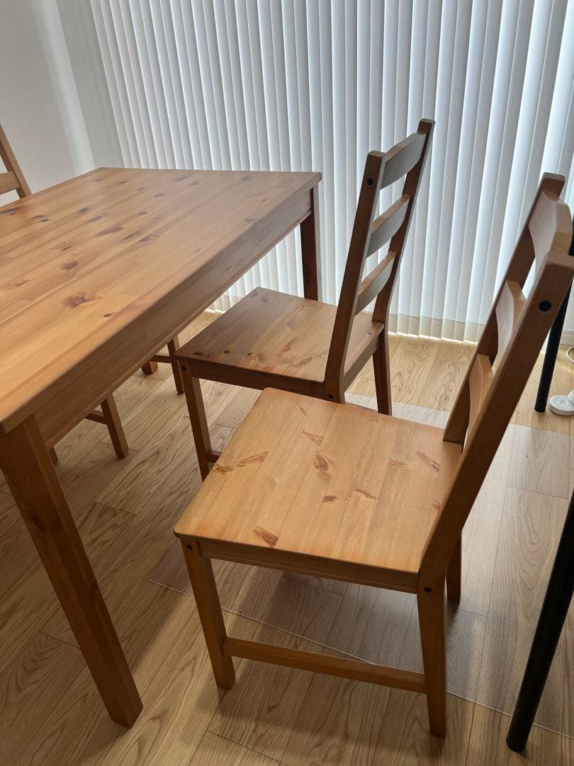 引き取り限定　IKEA ダイニングテーブルセット　ヨックモックJOKKMOKK