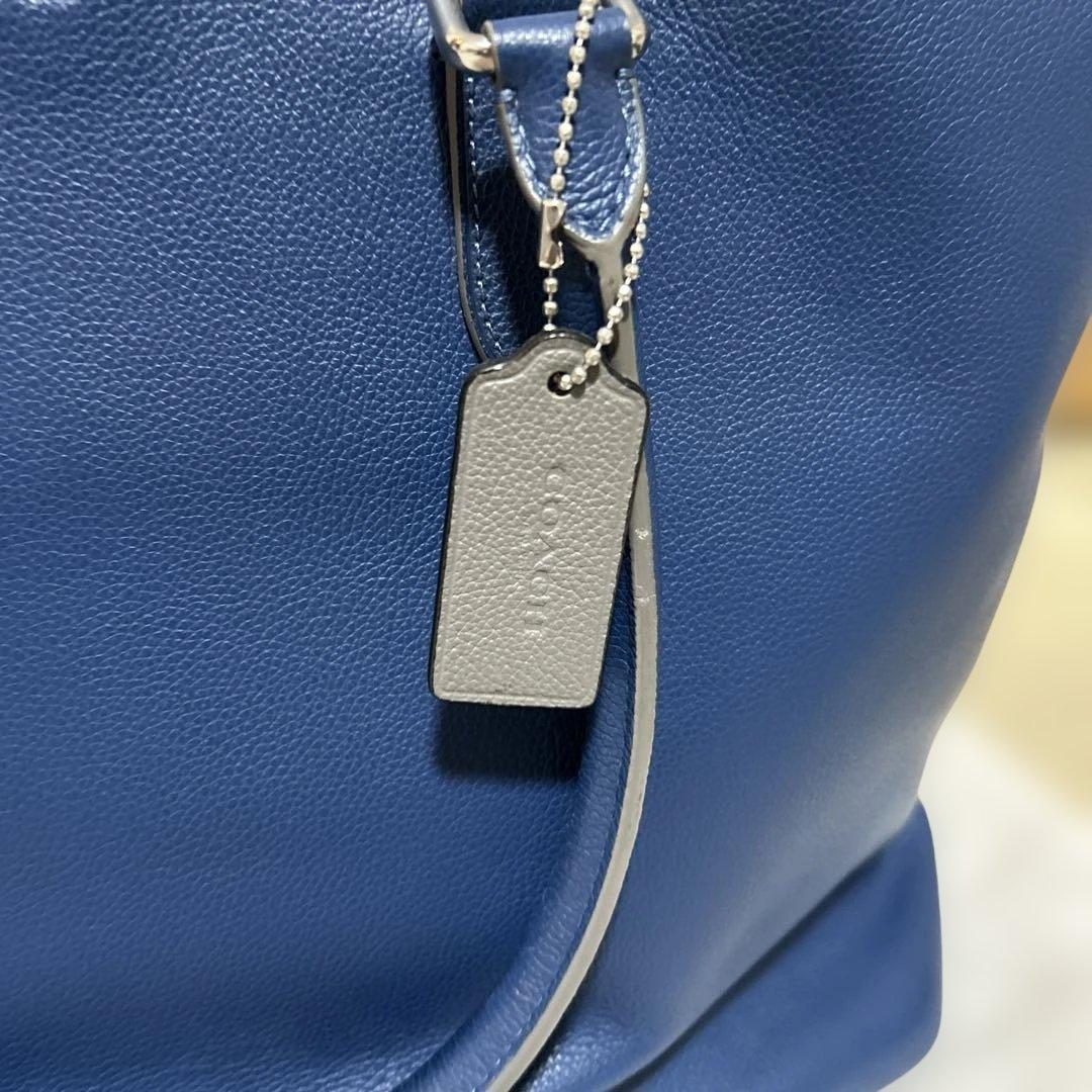 【まさゆき】コーチトートバッグ 2way ベケット ショルダー ブルー