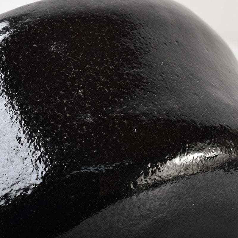 茶道具　楽吉佐衛門　黒楽茶碗　共布共箱　V　R8717