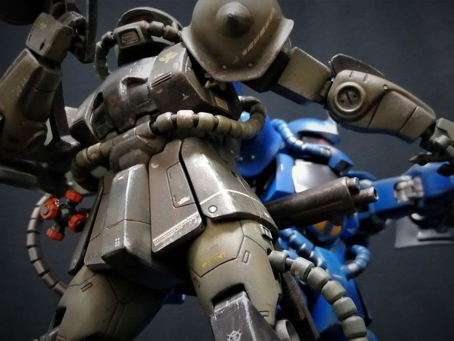 【これぞ歴戦のザク!!】MGフル塗装完成品！