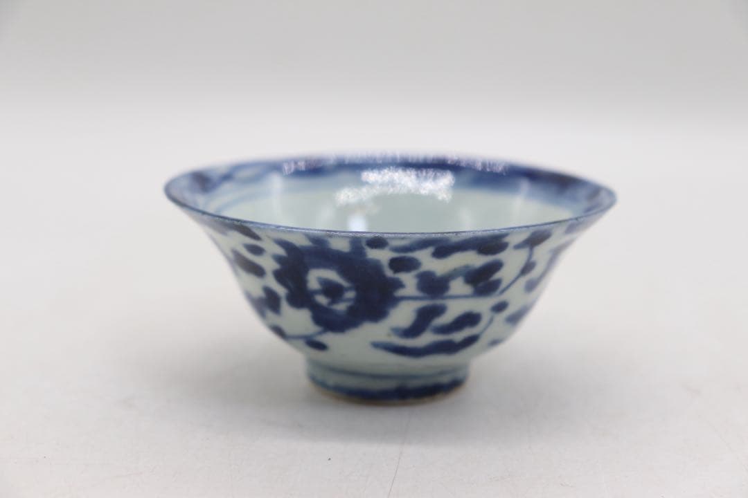 中国　清時代　染付茶碗5点① 茶器　送料込み250801