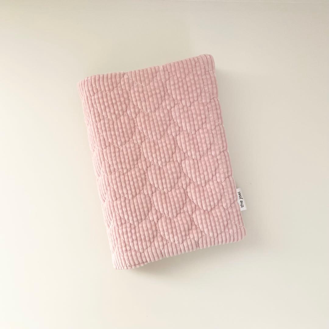 早い者勝ち　韓国　バインダー　貯金　カバー　リフィル　コーデュロイ　ピンク