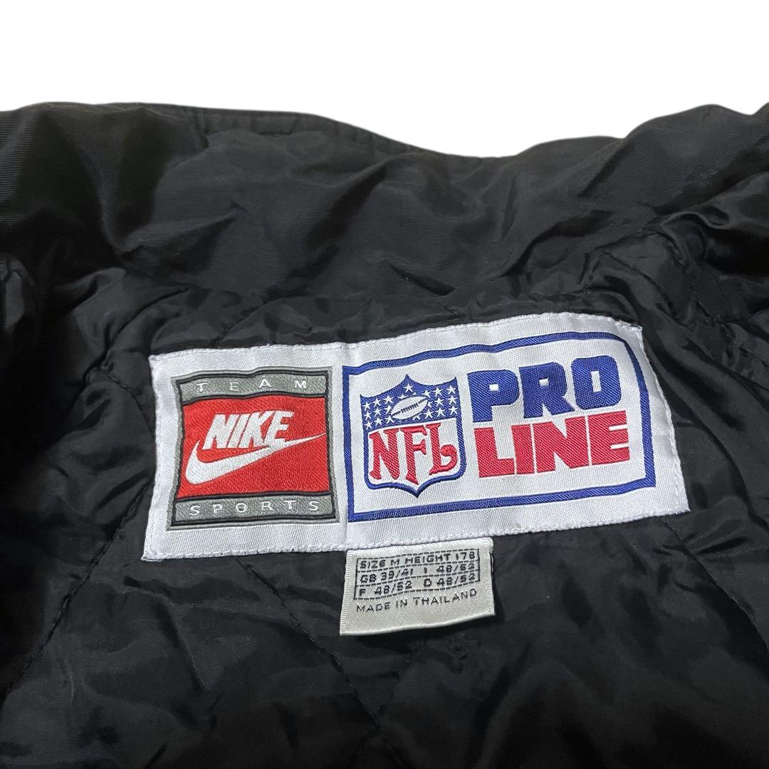 ナイキNFLスティーラーズ中綿ジャケット90s刺繍ロゴヴィンテージスタジャン
