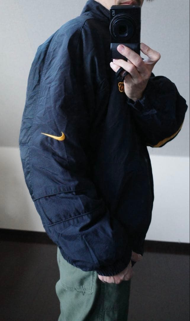 ナイキNFLスティーラーズ中綿ジャケット90s刺繍ロゴヴィンテージスタジャン