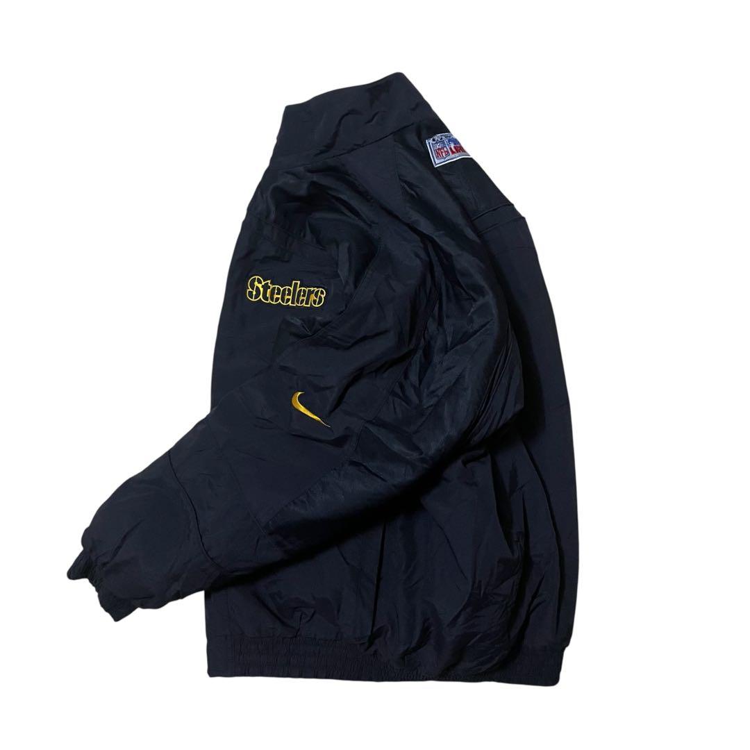 ナイキNFLスティーラーズ中綿ジャケット90s刺繍ロゴヴィンテージスタジャン