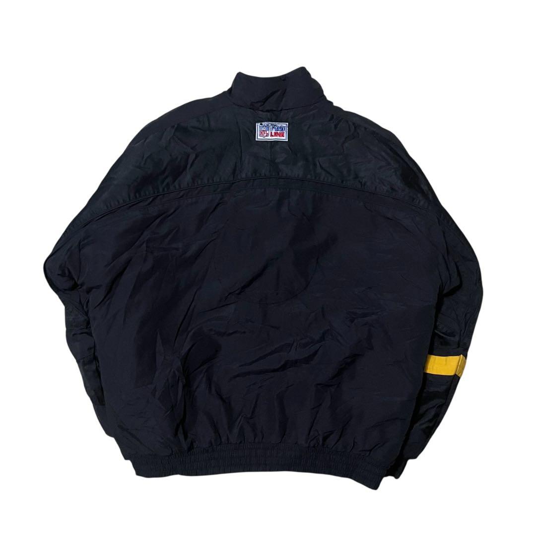 ナイキNFLスティーラーズ中綿ジャケット90s刺繍ロゴヴィンテージスタジャン