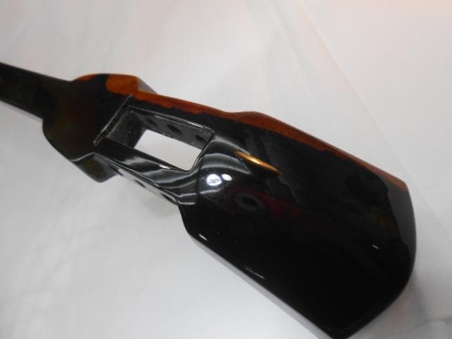 A7現品販売(送料無料)189.800円沖縄三線専用黒檀棹　銘苅春政氏監修