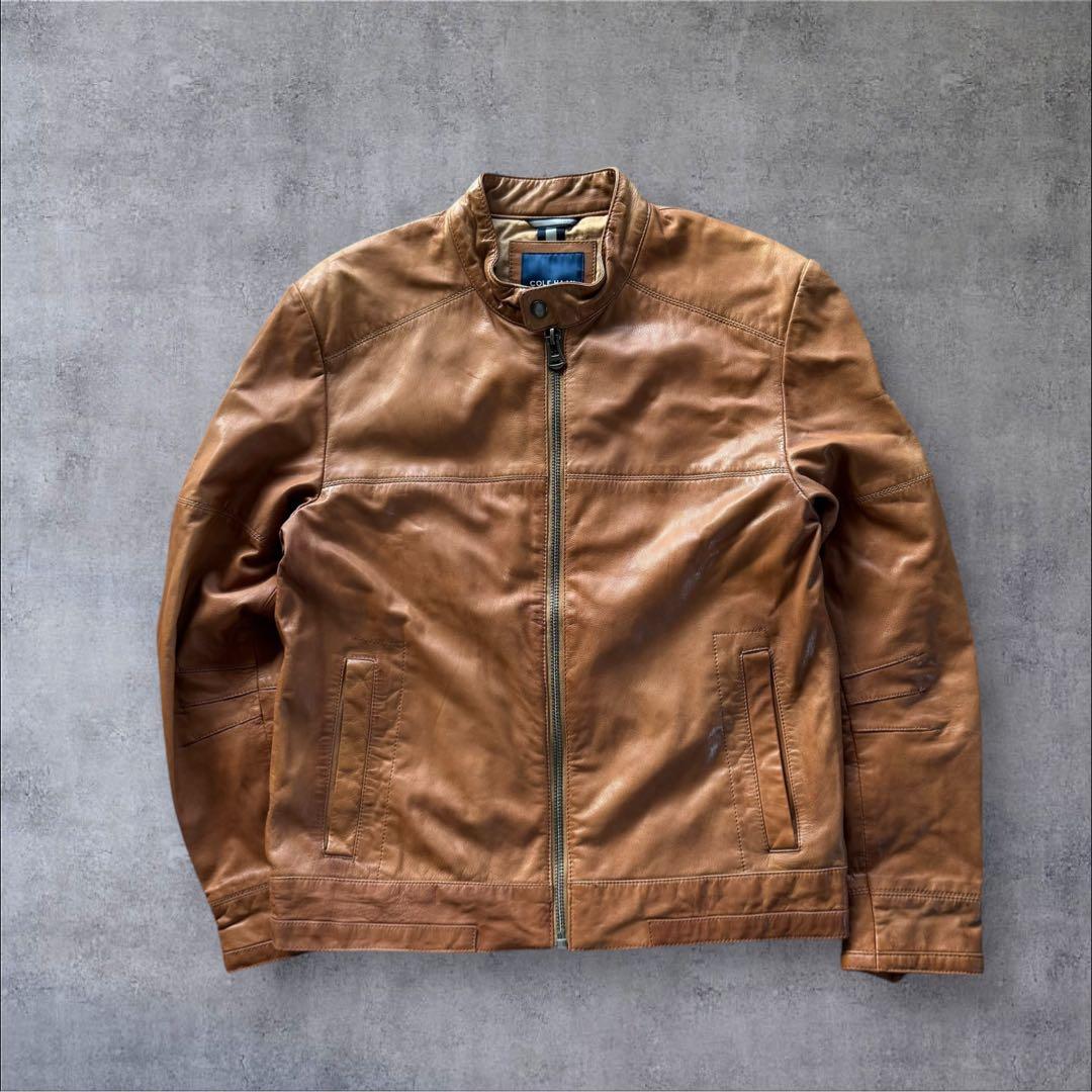 COLE HAAN コールハーン　ゴートスキン M ブラウン　ライダースY2K