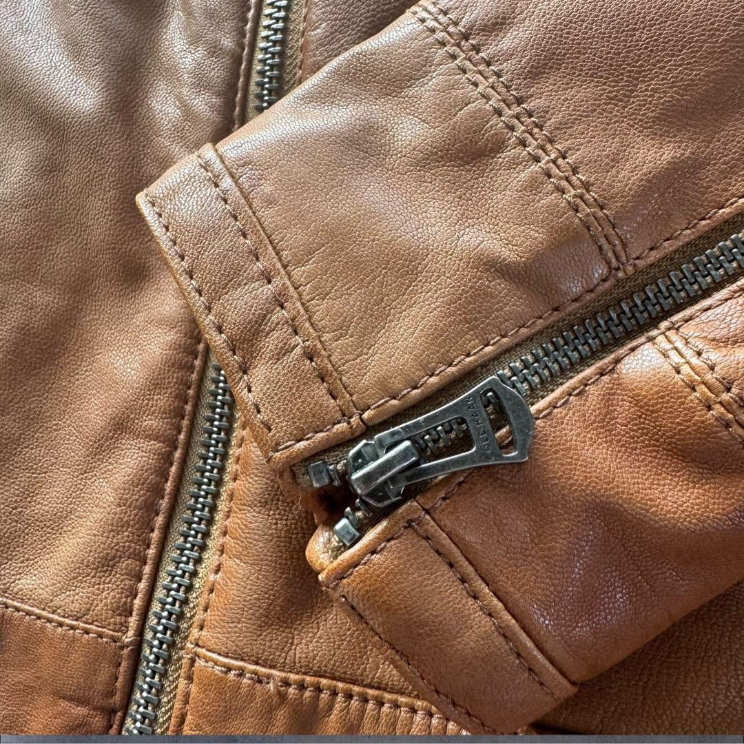 COLE HAAN コールハーン　ゴートスキン M ブラウン　ライダースY2K