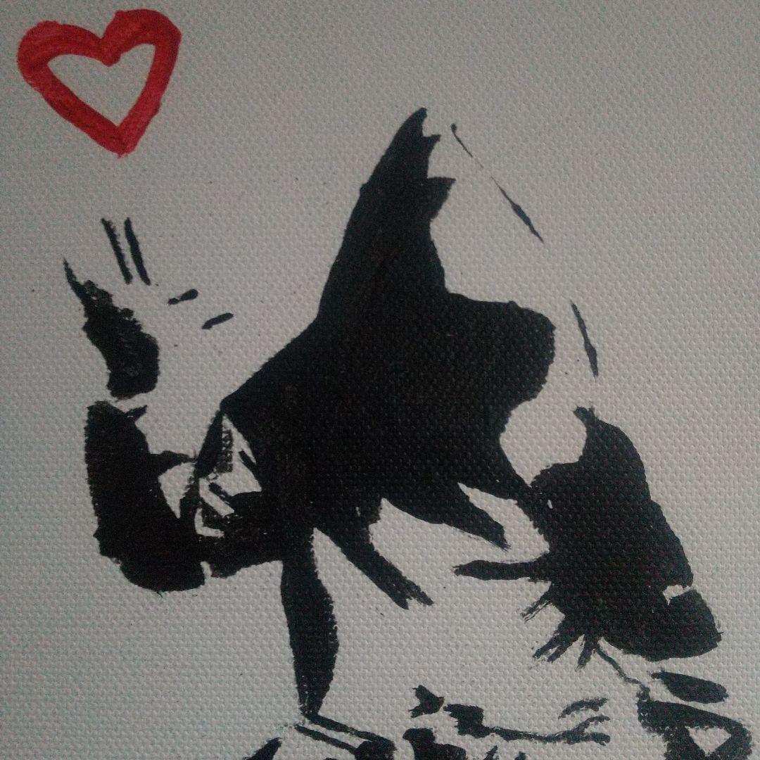 証明書付 アートパネル Banksy バンクシー 絵画 愛とお金 直筆サイン