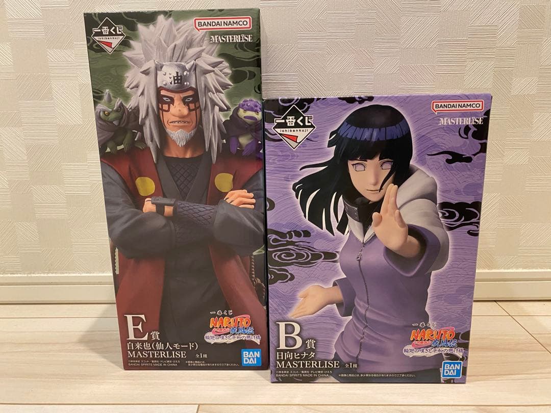 NARUTO 1番くじ　B賞　日向ヒナタ　E賞　自来也(仙人モード) フィギュア
