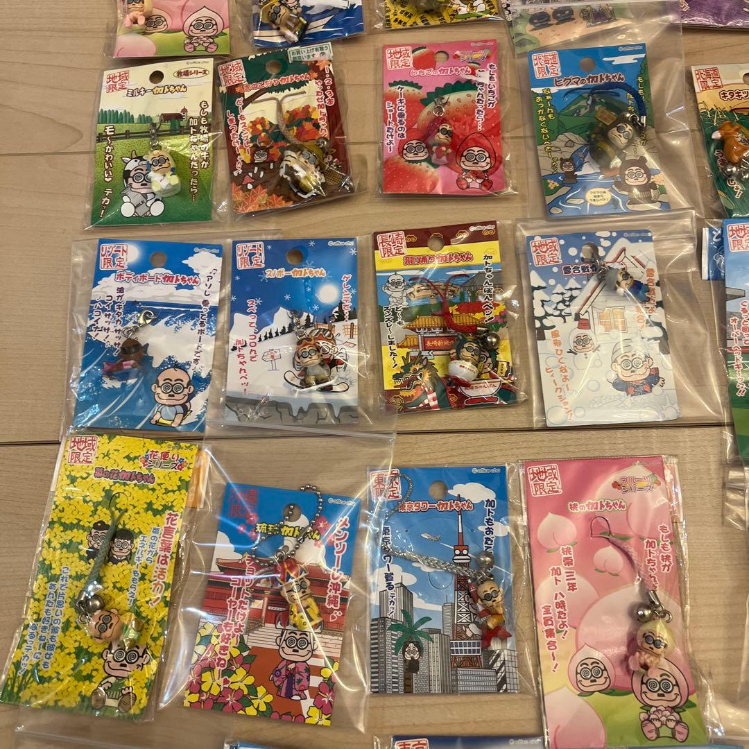 加トちゃん日本全国ご当地加トちゃんキーホルダーストラップ110個
