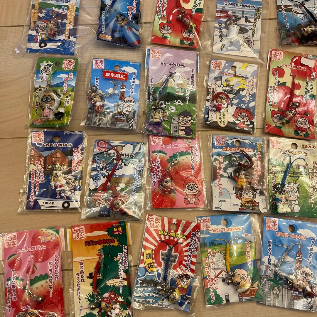 加トちゃん日本全国ご当地加トちゃんキーホルダーストラップ110個